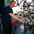 Looking at bikes for North Korea part of the trip