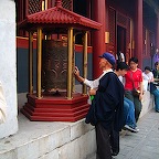 Spinning the prayer wheel(cylinder)