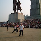 the students are waiting for the morningtraining for the big parade to celebrate the national days 10-17. oct 3