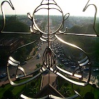 View from the Triumph arch in Vientiane