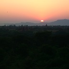 Temples at sunset in Bagan 2