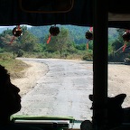 The roadsurface on the main road from Bagan to Inle Lake