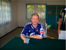 sitting at the negotiation tabel where the american and the north corean leaders were discussing the ending of fighting in the corean war...